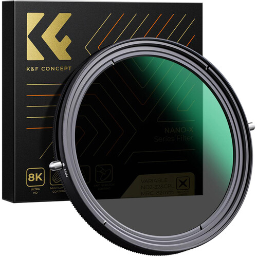 K&F Concept Nano-X Series Variable ND & CPL 2-in-1 Filter 77mm, 1 to 5-Stop (KF01.1087V1)