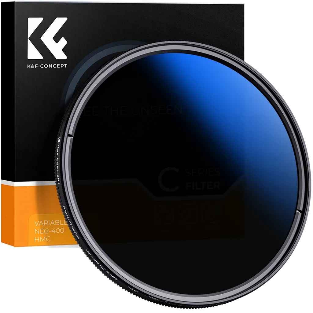 K&F Concept Variable ND2–ND400 40.5mm 1–9 Stop Multi-Coated Filter (KF01.1395)