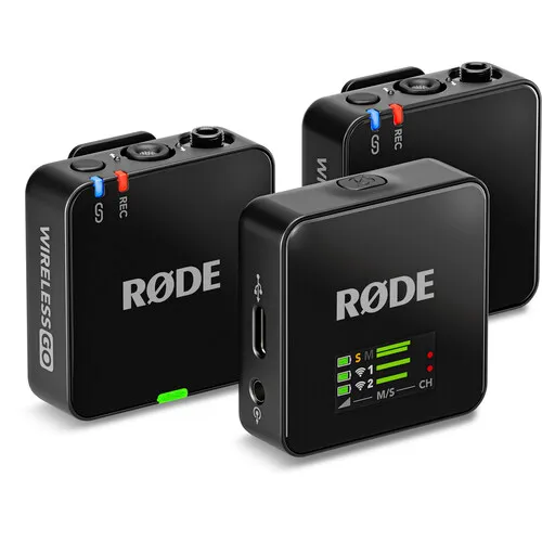 RODE Wireless GO Gen 3 – 2-Person Wireless Mic System (Black)
