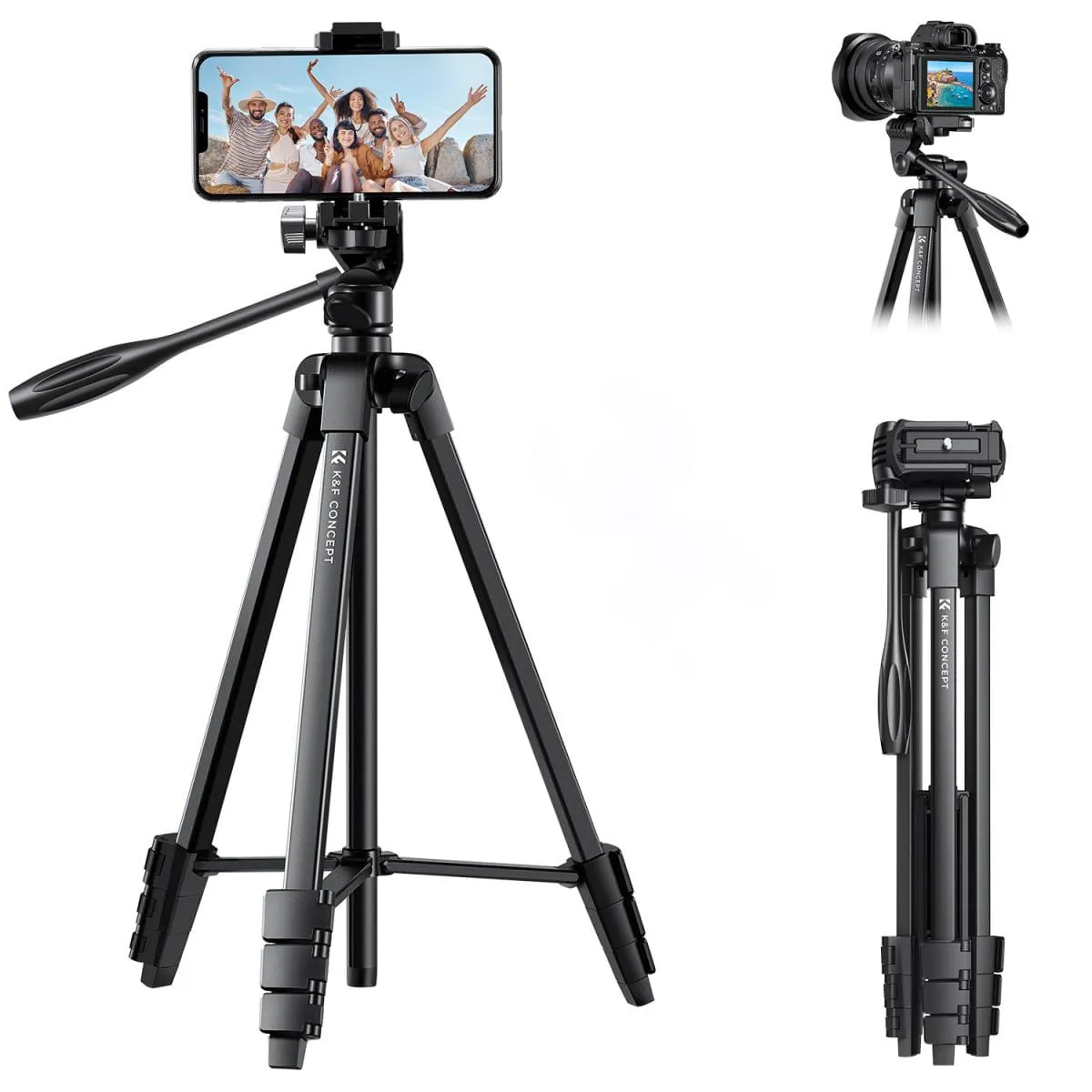 K&F Concept KF09.125 Lightweight 2 in 1 Video Tripod