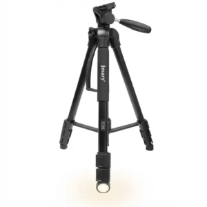 Jmary KP-2264 Lightweight 2-in-1 Tripod Monopod – 1.76m Aluminum Alloy Tripod with 3-Way Pan Head & Quick Release Plate (Black)