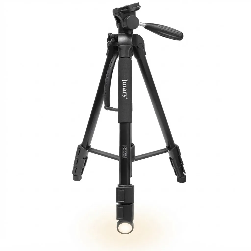 Jmary KP-2264 Lightweight 2-in-1 Tripod Monopod – 1.76m Aluminum Alloy Tripod with 3-Way Pan Head & Quick Release Plate (Black)