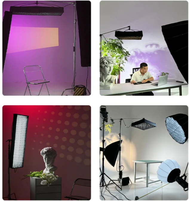 NamTu JB-60*90RGB 200W RGB Flexible Roll Led Light with Grid