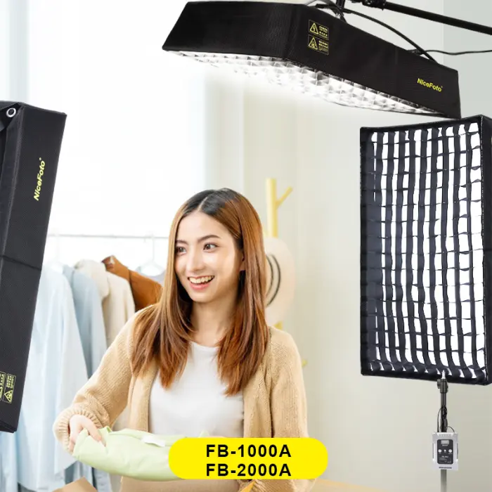 NiceFoto FB-A Series Bi-Color Collapsible Light with Grid