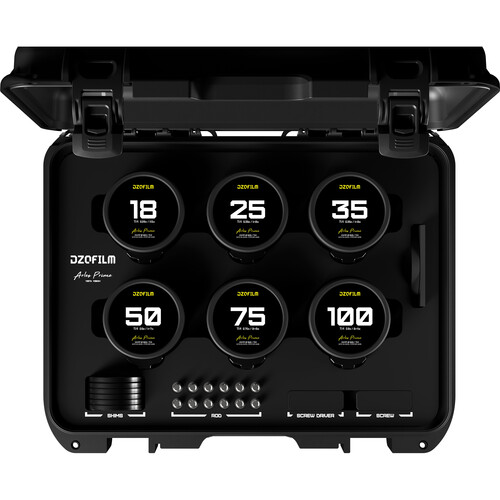 DZOFilm Arles FF/VV Prime Cine 6-Lens Set (ARRI PL)