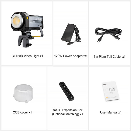 COLBOR CL120R Lite 120W RGB COB LED Video Light