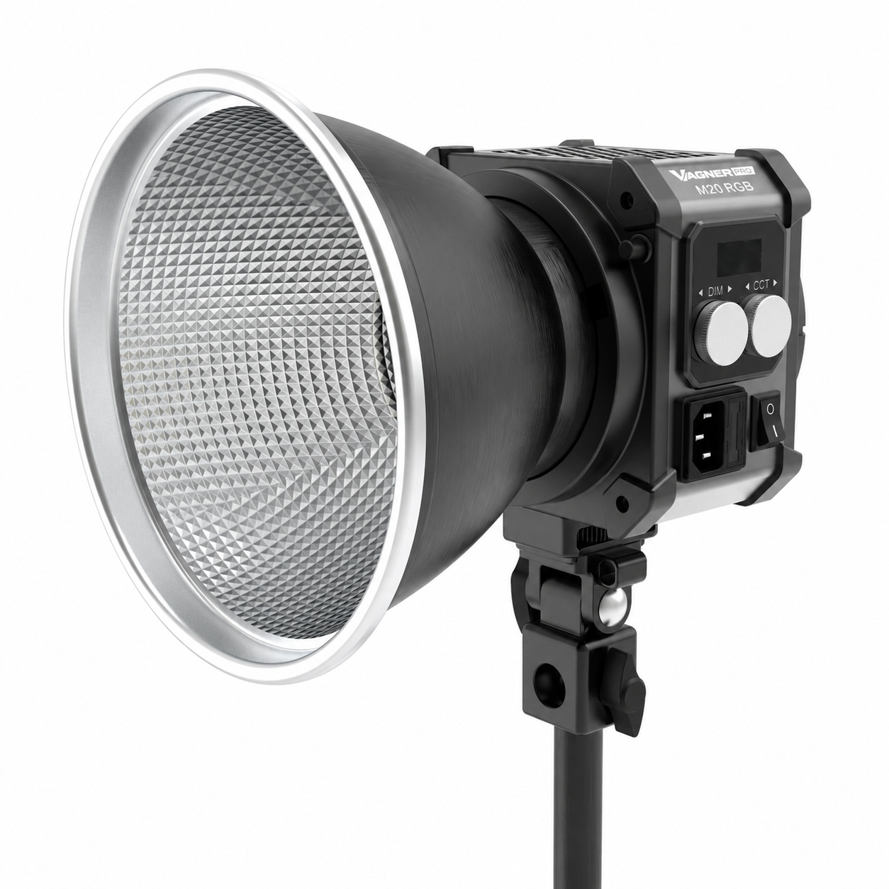 Vagner Pro M20 RGB 200W COB LED Video Light with Full RGB Color & 14 FX Effects