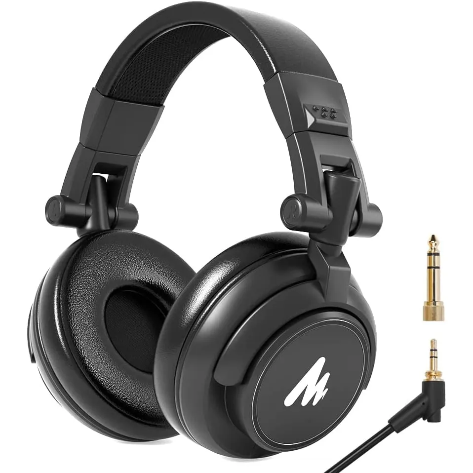 MAONO MH601 Over Ear Stereo Monitor Closed Back Headphones for Music, DJ, Podcast, Gaming