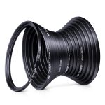 K&F Concept 18-Piece Lens Filter Adapter Kit – 9 Step-Up & 9 Step-Down Metal Rings (SKU0629)