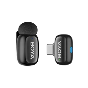 BOYA Mini 2 – Type C Version-06 Wireless Microphone System (2.4 GHz, Black)
