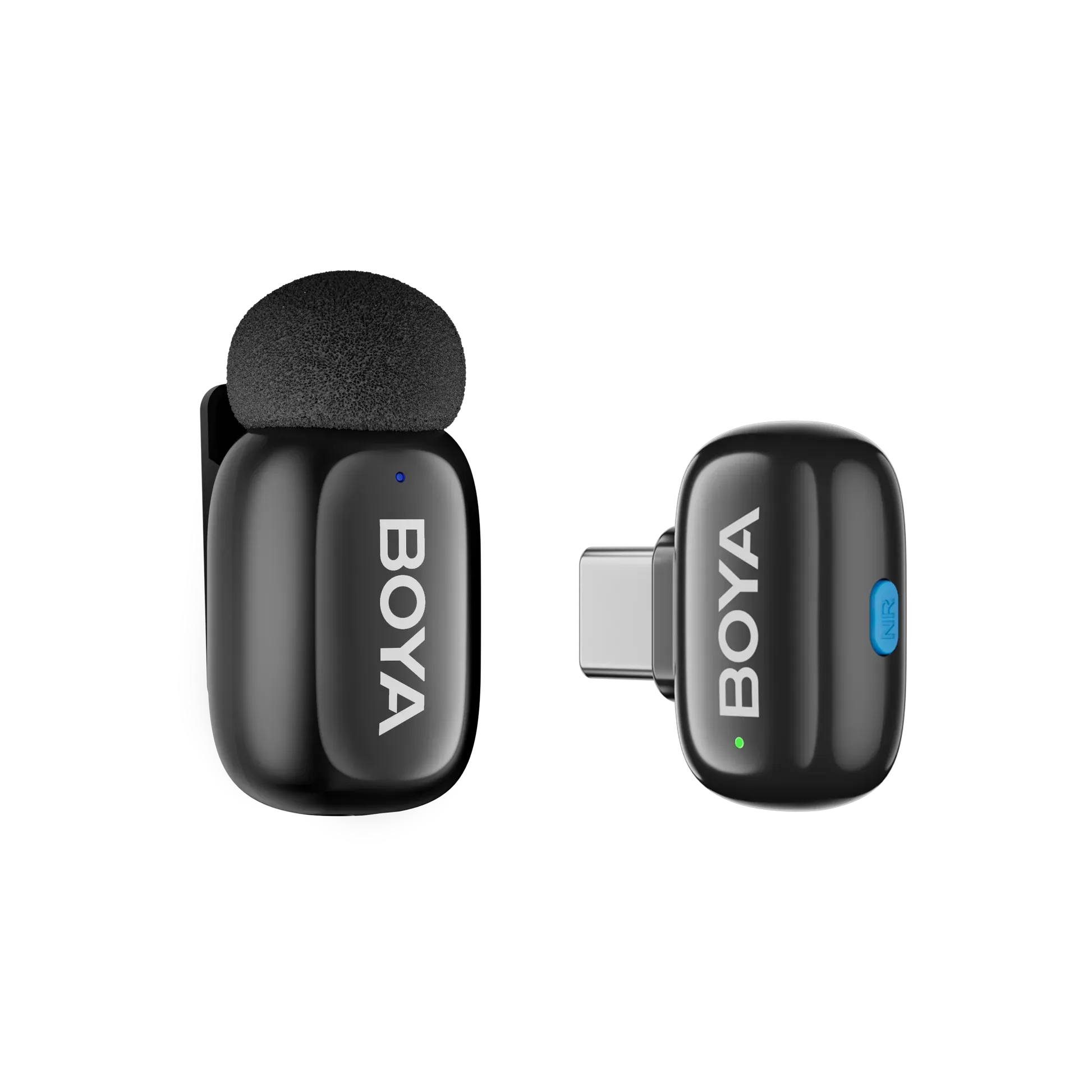 BOYA Mini 2 – Type C Version-06 Wireless Microphone System (2.4 GHz, Black)