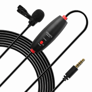 LENSGO LYM-DM1 Single Omnidirectional Lapel Microphone – 6m Cable
