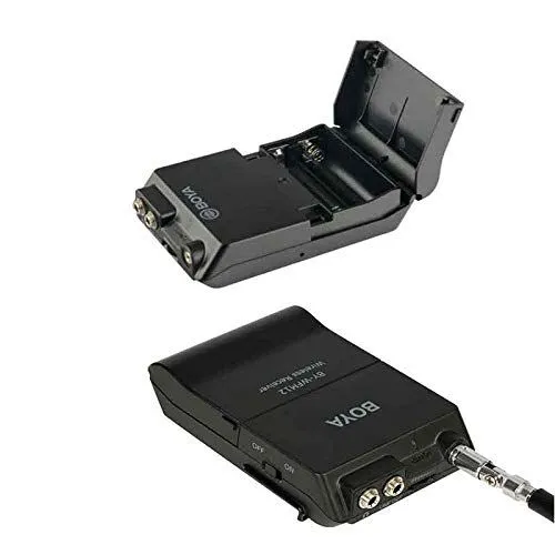 Boya Camera-Mount VHF Wireless Omni Lavalier Microphone, Black – BY-WFM12
