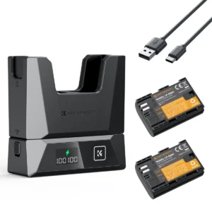 K&F Concept LP-E6NH 2-Pack Batteries + 18W Charger Canon EOS (KF28.0088)