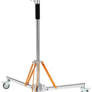 K&F Concept 3.2m Heavy Duty Light Stand with Wheels Stainless Steel (KF34.054)