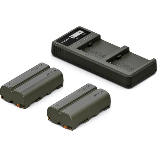 Tilta L-Series/NP-F Battery Charger Kit with 2 Batteries and 2-Bay Charger (3500mAh) TBC-LS-A-GN