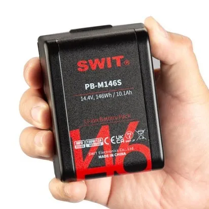 SWIT PB-M146S 146Wh Pocket V-Mount Battery — Tiny, Fly-Safe & High-Load Power