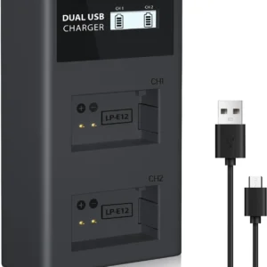 BESTON LP-E12 USB Battery Dual Charger for Canon