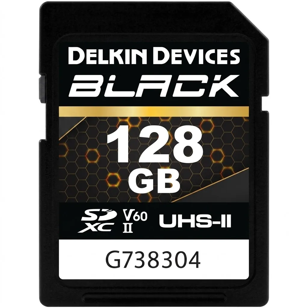 Delkin Devices 128GB BLACK UHS-II SDXC Memory Card