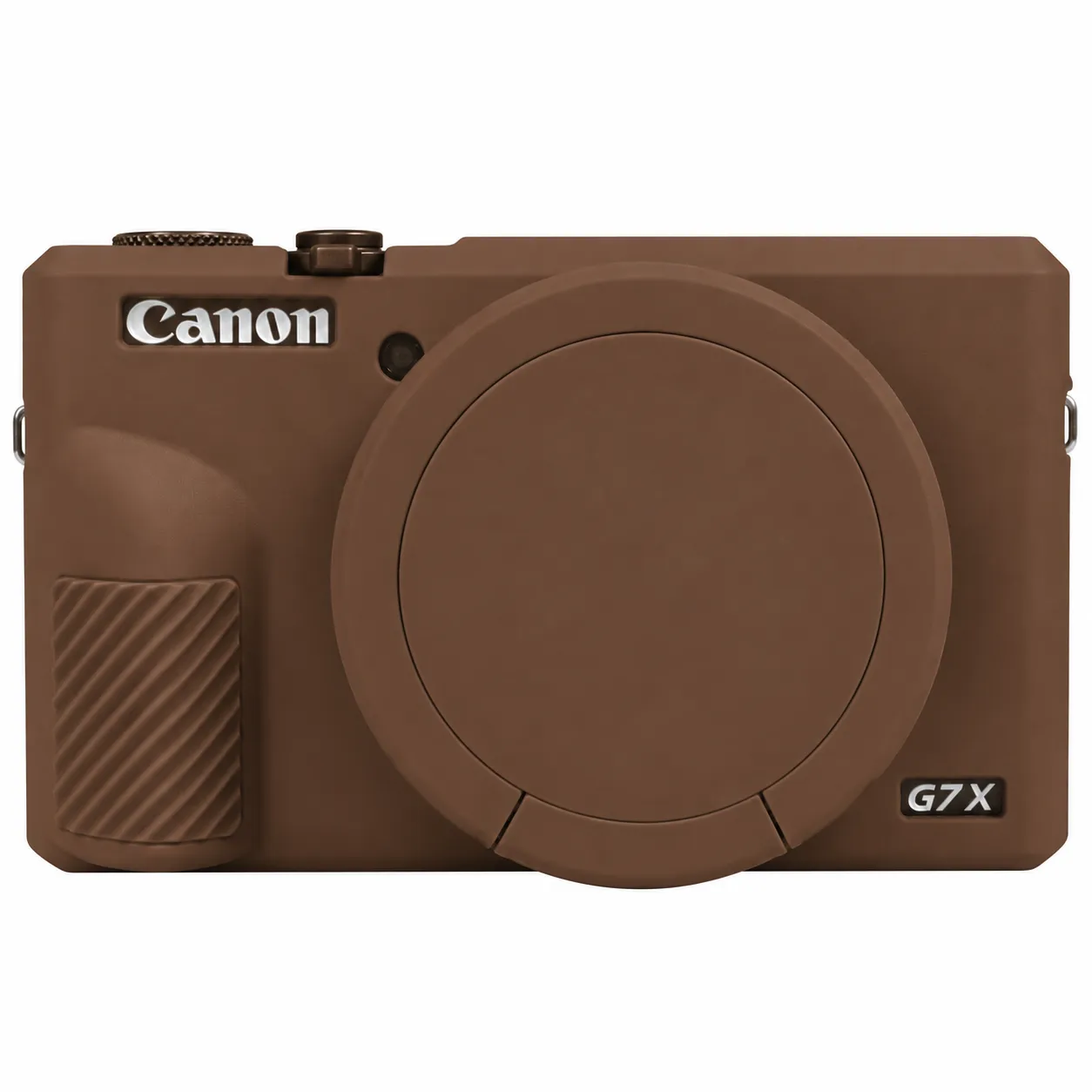 Generic Silicone Protection Case for Canon PowerShot G7X III (Brown)