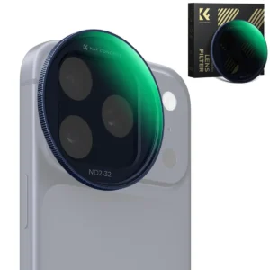 K&F Concept ND2-32 Filter for iPhone 17 Pro/Pro Max – Dark Blue (KF15.0050)