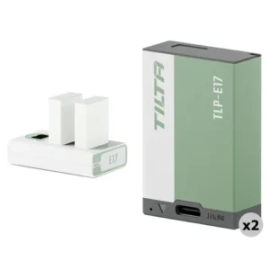 Tilta LP-E17 Kit with 2 Batteries and 2-Bay USB Charger (Ash Green) TBC-E17-A-AG