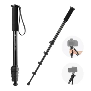 K&F Concept 63” Camera Monopod – 5-Section Aluminum (KF09.138)