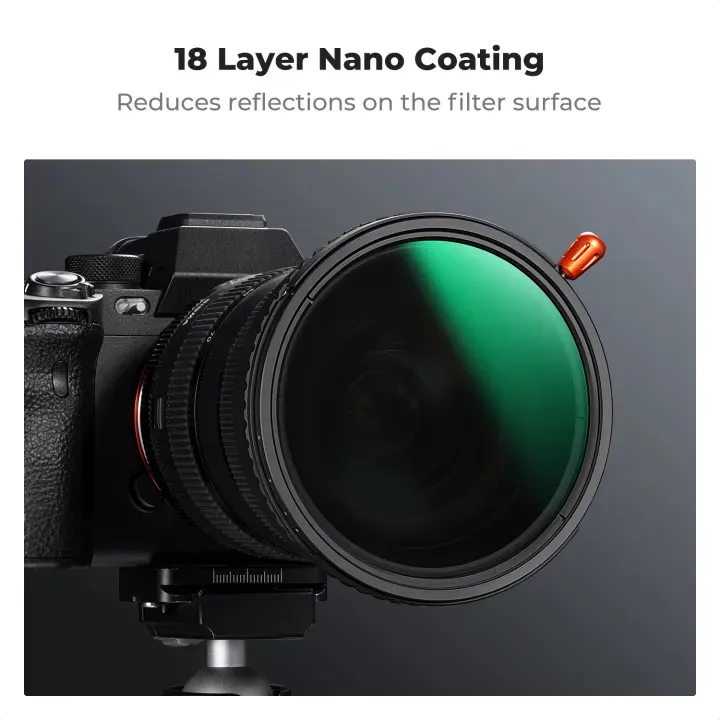 K&F Concept 3-in-1 Hybrid Filter ND2-32 + CPL + Black Diffusion 1/4 77mm (KF01.2069)