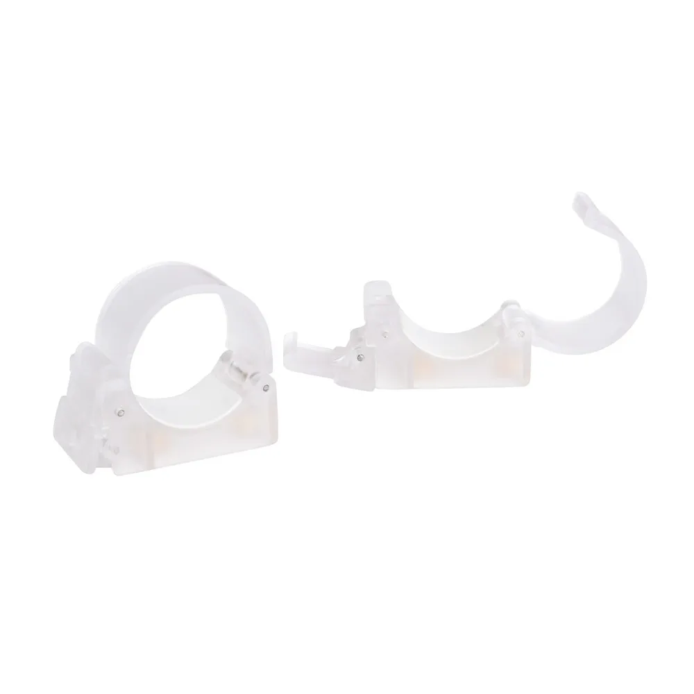 Nanlite PavoTube Transparent Polycarbonate T12 LED Tube Mounting Clip with 1/4-20in Receivers